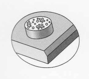Кластерная схема расположения алмазов