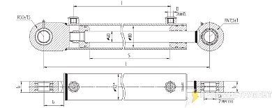 Гидроцилиндр МС80/40х500-3(4).11(800)