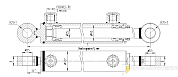 Гидроцилиндр МС40/25х250-3(4).22(440)